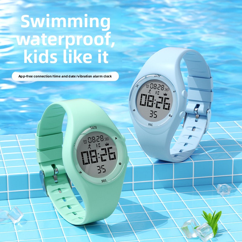 Smartwatch Watches For Kids - นาฬิกาอัจฉริยะสำหรับเด็กและวัยรุ่นรุ่นใหม่ปี 2026 ไม่ต้องใช้แอป กันน้ำ ตั้งเวลาสำหรับว่ายน้ำ นับก้าว