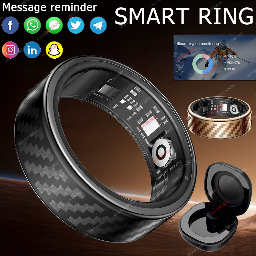 Smartwatch Watches For Girls - แหวนสมาร์ทริงรุ่นใหม่ล่าสุด แจ้งเตือนสายเรียกเข้า/ข้อความ ควบคุมด้วยท่าทางมือ ตรวจสอบสุขภาพ กันน้ำ IP68