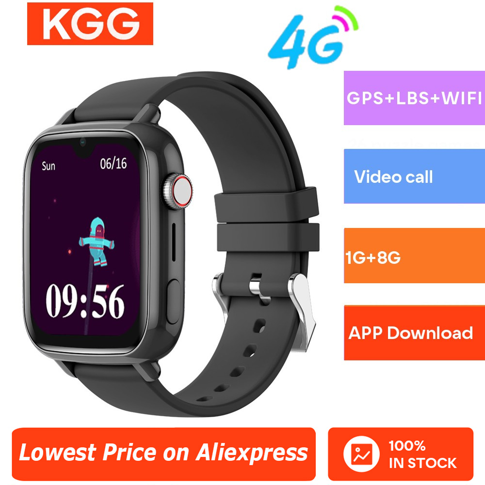 Smartwatch Watches For Kids With Gps - 4G สมาร์ทวอท์ชเด็กวิดีโอ Call SOS กล้อง GPS