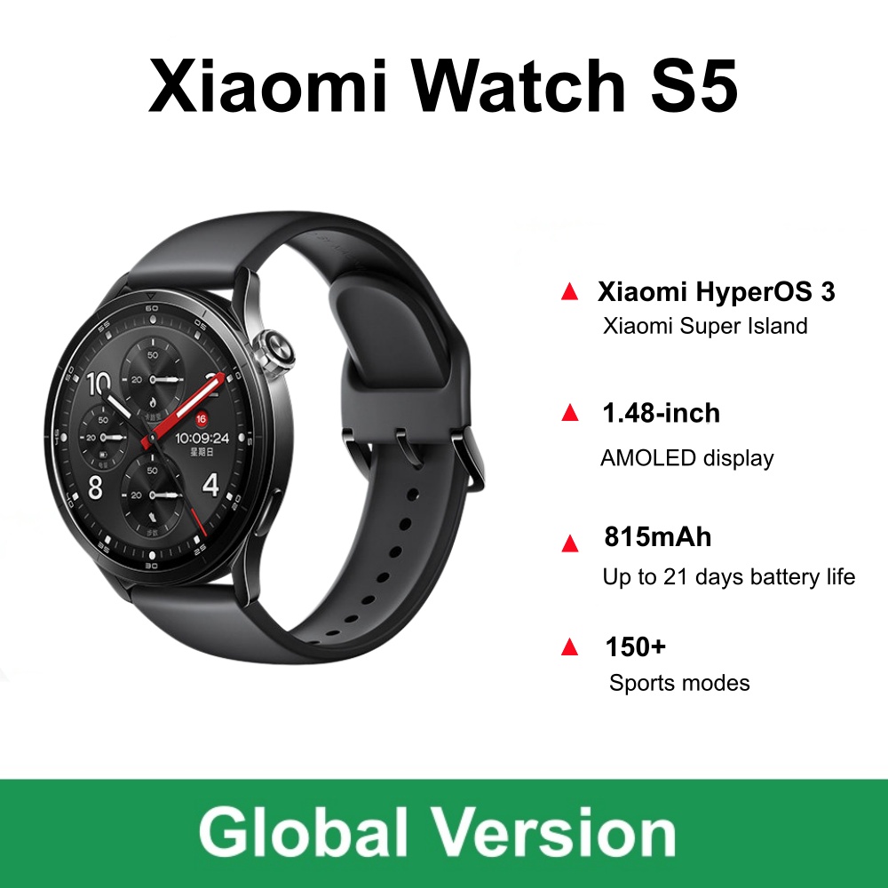 Timex Watches Smartwatch - สมาร์ทวอทช์ Xiaomi Watch S5 รุ่น Global