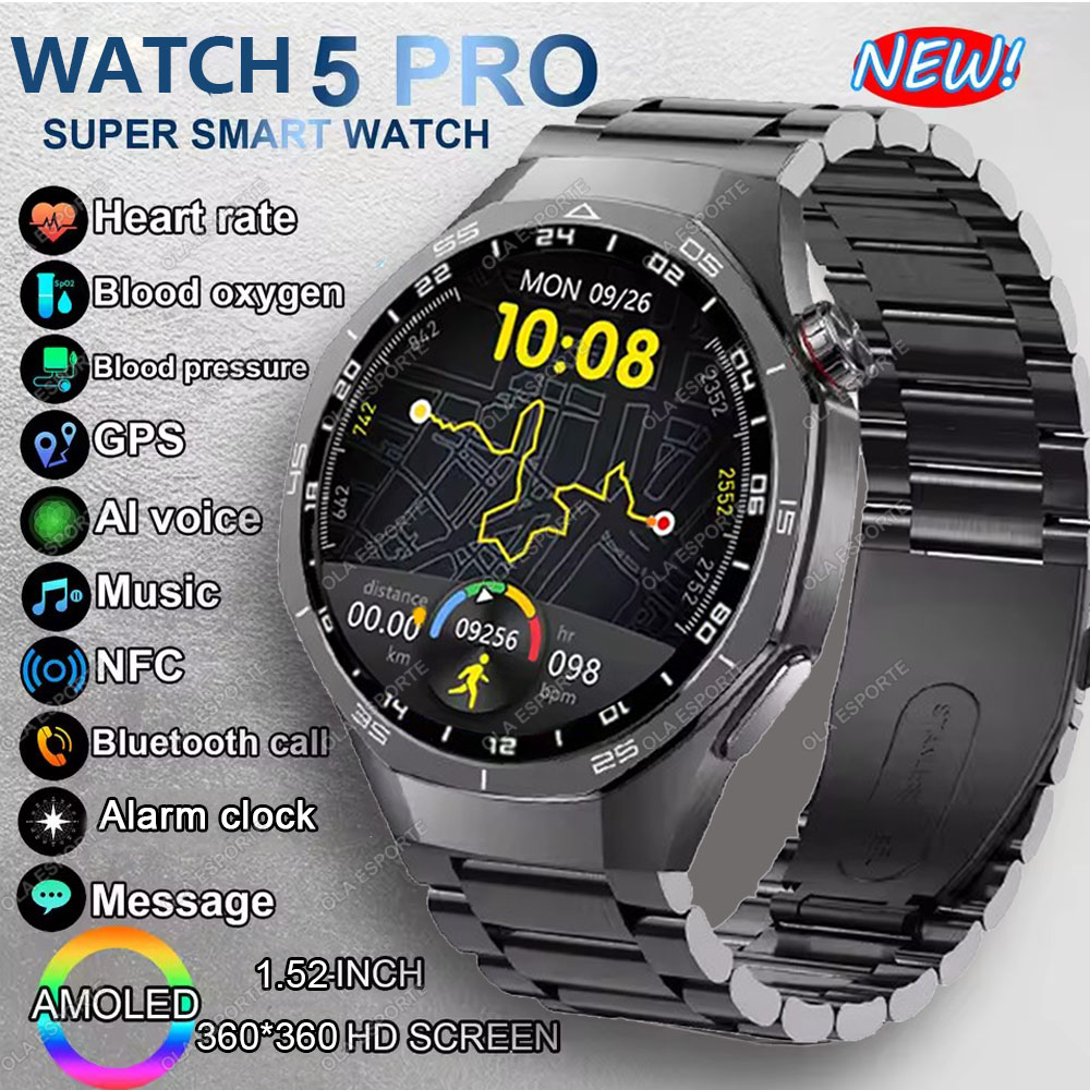 นาฬิกาอัจฉริยะรุ่นใหม่ Watch 5 - Smartwatch Watches For Women With Gps บทวิจารณ์และราคา