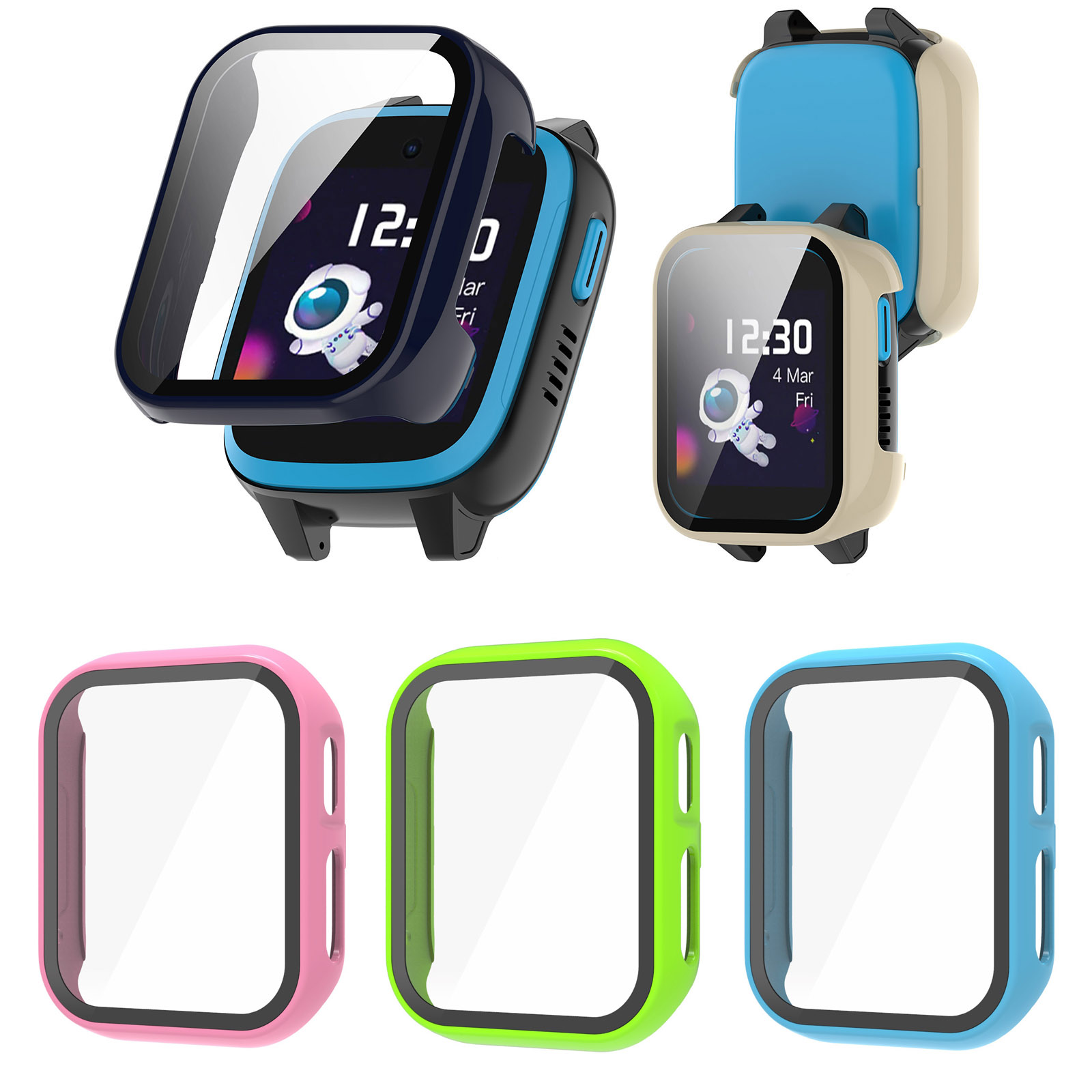 Hard Edge Shell Glass Screen P - Smartwatch Watches For Kids บทวิจารณ์และราคา