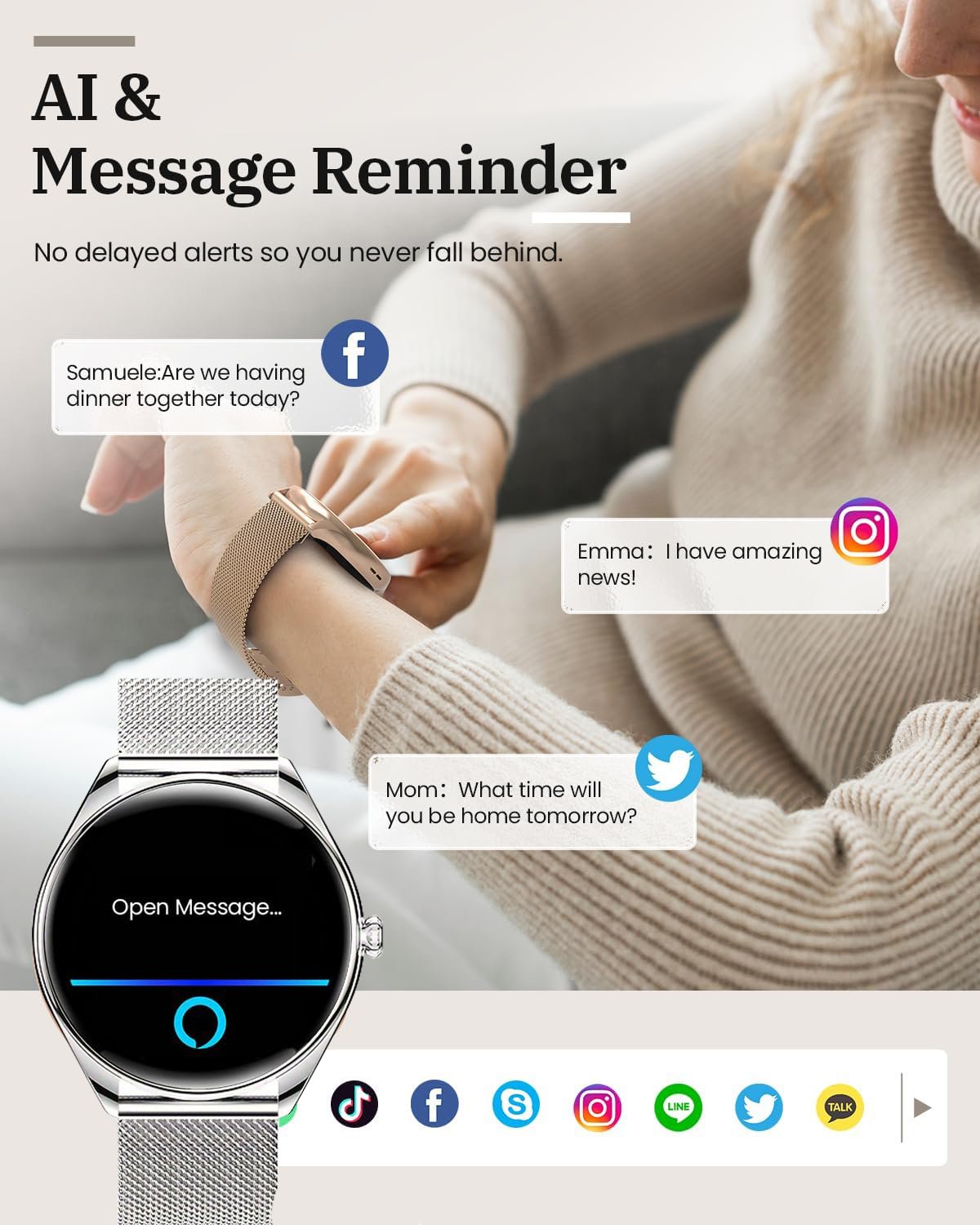 สมาร์ทวอทช์รุ่นดั้งเดิมปี 2026 - Watches Ladies Smartwatch บทวิจารณ์และราคา