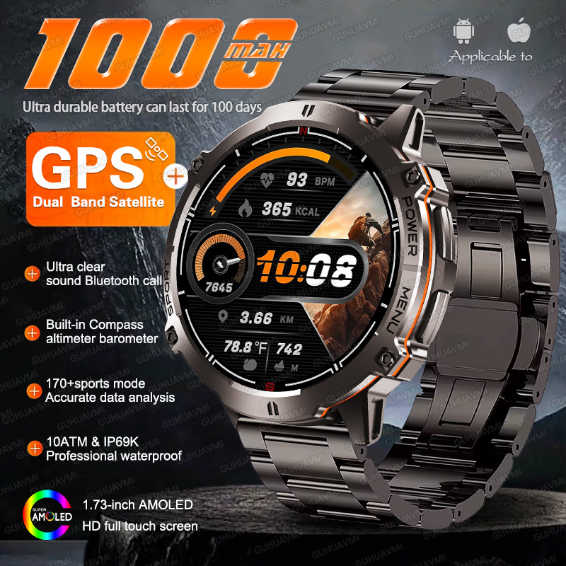 นาฬิกาสมาร์ทวอทช์ NEW TANK X3  - Altimeter Compass Watch บทวิจารณ์และราคา