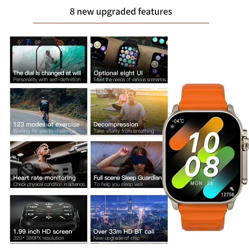นาฬิกาซีรีส์ 9 รุ่นใหม่ PK HK8 - Smartwatch Watches For Women With Gps บทวิจารณ์และราคา