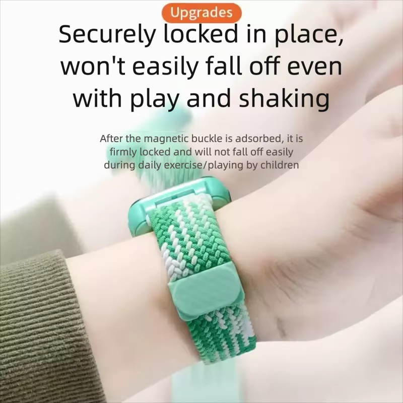 สายนาฬิกาอัจฉริยะแบบถักจากไนลอ - Smartwatch Watches For Kids บทวิจารณ์และราคา