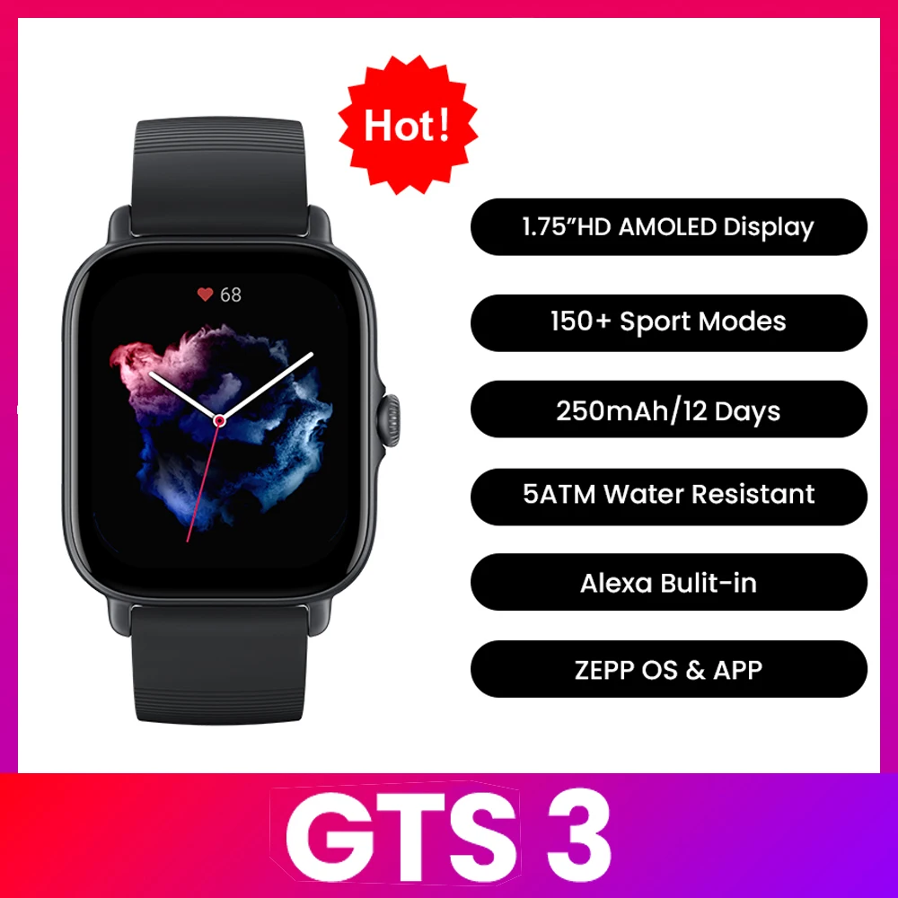 สมาร์ทวอทช์ Amazfit GTS 3 กันน - Timex Watches Smartwatch บทวิจารณ์และราคา