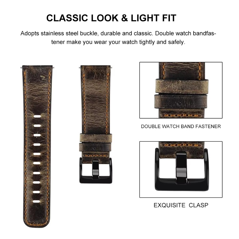 สายหนังสไตล์วินเทจสำหรับ Samsu - Smartwatch Vintage Watches For Women บทวิจารณ์และราคา