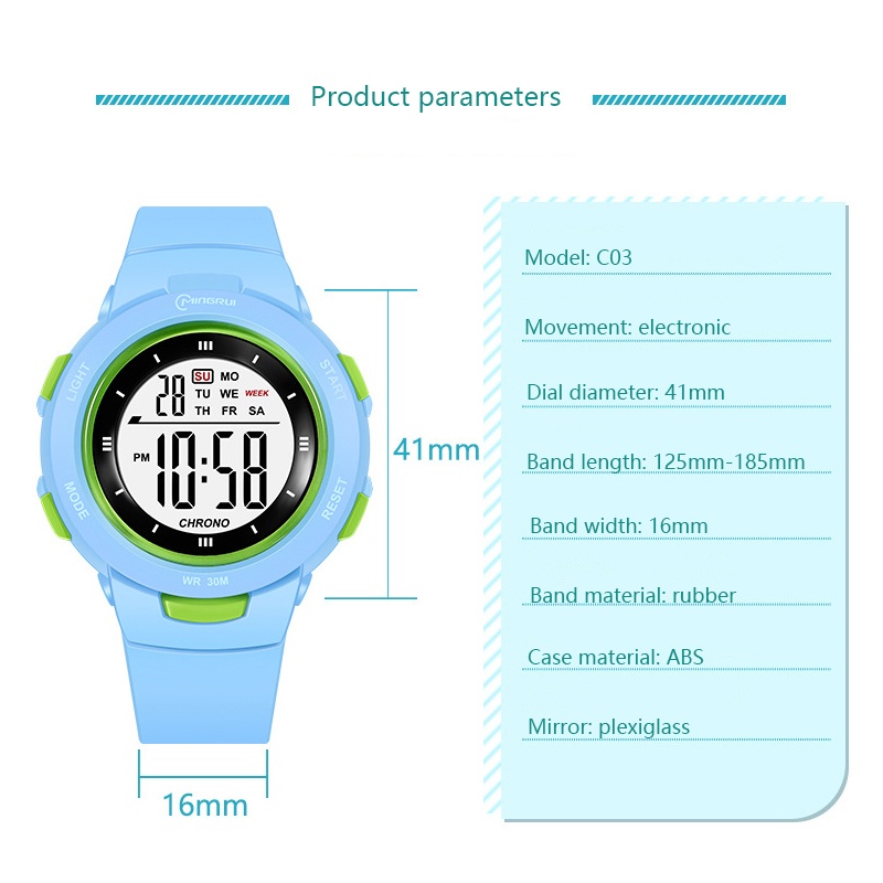 อุทัยนาฬิกาเด็กกีฬาแฟชั่นนาฬิก - Smartwatch Digital Watches For Kid Girl บทวิจารณ์และราคา