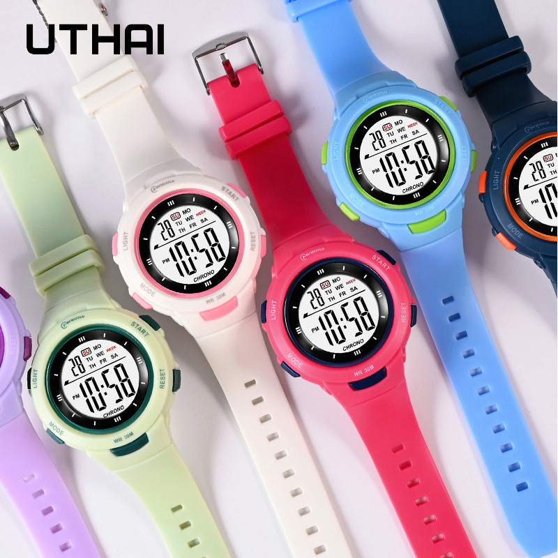 อุทัยนาฬิกาเด็กกีฬาแฟชั่นนาฬิก - Smartwatch Digital Watches For Kid Girl บทวิจารณ์และราคา